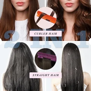 UMILAY 1.25 Inch Rhinestone Flat Iron for Fast Hair Styling