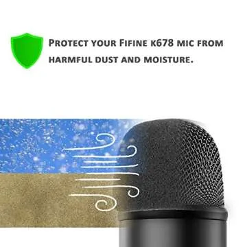 K678 Foam Windscreen for FIFINE USB Microphone - Blocks Plosives