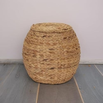 Household Essentials Stylish Water Hyacinth Storage Basket