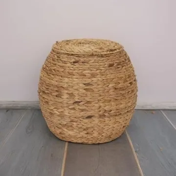 Household Essentials Stylish Water Hyacinth Storage Basket