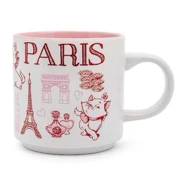Disney The Aristocats Marie Pink Icons Ceramic Coffee Mug | Cute Cat-Themed Drinkware for Espresso, ...