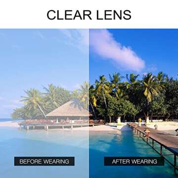 Jefoo Rimless Sports Sunglasses for Men,Women -Lightweight, Adjustable Nose Pad, UV406 Protection -Baseball, Running, MTB Glasses