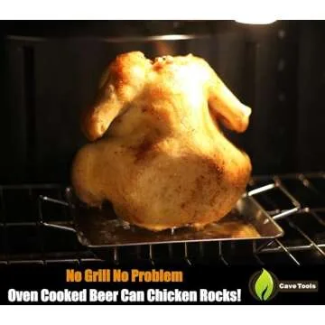 Cave Tools BBQ Roasting Rack - Beer Can Chicken Holder