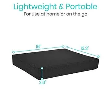 Vive Balance Pad - Foam Board Yoga Mat Block for Physical Therapy, Stability, Workout, Knee and Ankle Exercise - Equipment for Strength Training, Rehab - Large Floor Pad for Adults, Kids