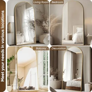 Elegant Antok Full Length Mirror in Gold Frame