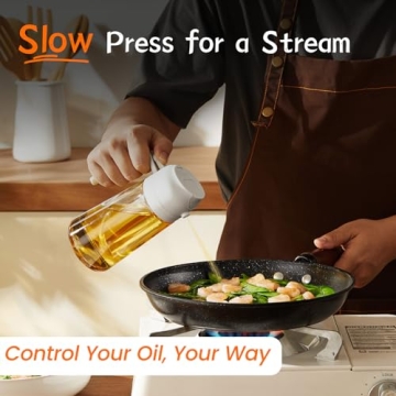 TrendPlain 16oz Olive Oil Dispenser Sprayer Bottle Kitchen