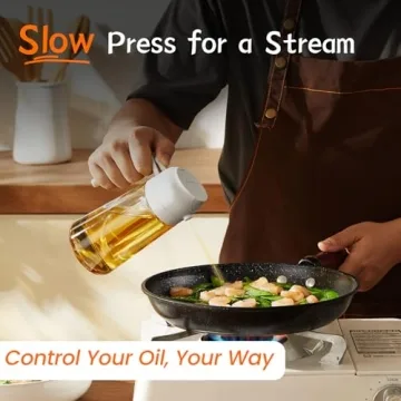 TrendPlain 16oz Olive Oil Dispenser Sprayer Bottle Kitchen