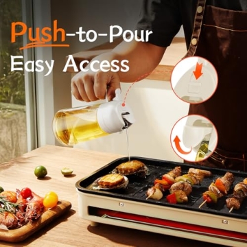 TrendPlain 16oz Olive Oil Dispenser Sprayer Bottle Kitchen