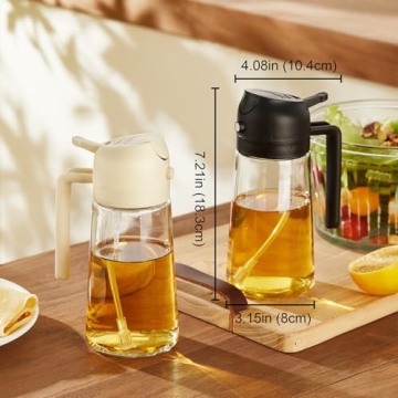 TrendPlain 16oz Olive Oil Dispenser Sprayer Bottle Kitchen