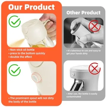 TrendPlain 16oz Olive Oil Dispenser Sprayer Bottle Kitchen