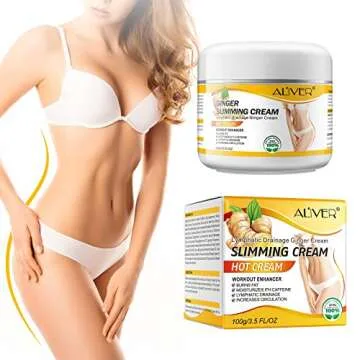 VOGSIG Anti Cellulite Slimming Cream Gel, Hot Cream, Ginger Fat Burning Weight Loss Full Body Fat Burning Cream for Belly, Perfect for Cellulite, Soothing, Relaxing, Tightening & Slimming