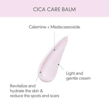 ROVECTIN Cica Care Face Balm - Immediate Redness Relief Face Moisturizer for Acne Prone, Sensitive S...