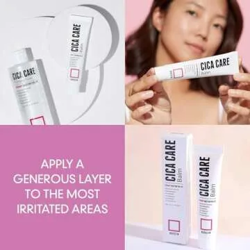 ROVECTIN Cica Care Face Balm - Immediate Redness Relief Face Moisturizer for Acne Prone, Sensitive Skin | Spots, Scar Reducing with Calamine and Madecassoside | Vegan, Korean Skincare(1.4 fl oz)