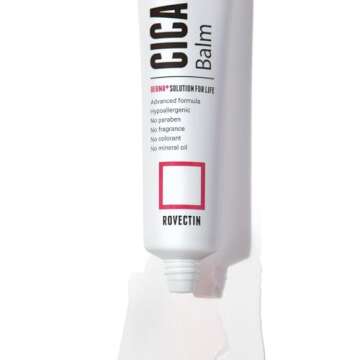 ROVECTIN Cica Care Face Balm - Immediate Redness Relief Face Moisturizer for Acne Prone, Sensitive Skin | Spots, Scar Reducing with Calamine and Madecassoside | Vegan, Korean Skincare(1.4 fl oz)