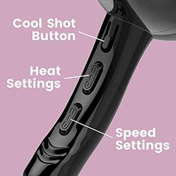 Xtava Pro Hair Dryer with Diffuser - Salon Grade Professional 1875 Watt Blow Dryer for Hair Styling ...