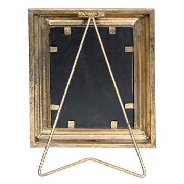 Antiqued Gold Metal Picture Frame for 4" x 6" Photos