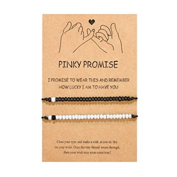 Pinky Promise Matching Couples Bracelets Gift