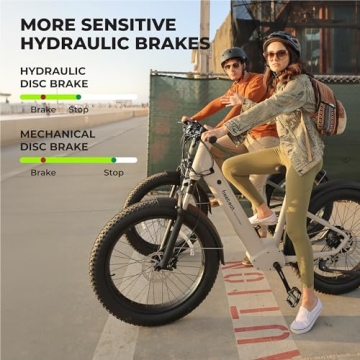 Freebeat Electric Bike 26" Fat Tire 750W Adventure