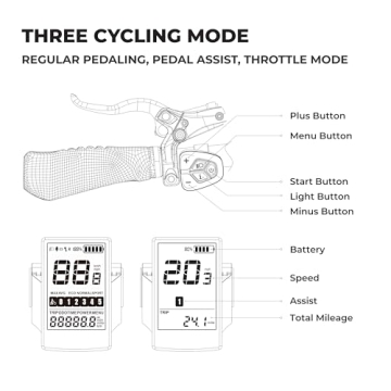 Freebeat Electric Bike 26" Fat Tire 750W Adventure