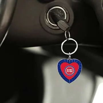 Cincinnati Bengals Rhinestone Heart Keychain for Fans