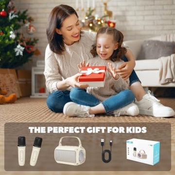 Tomorotec Portable Karaoke Machine with Dual Microphones