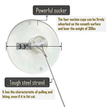 Orangelight Cat Hammock Cat Window Perch Cat Bed Window Mounted Hommock Cat Suction Hanging Pet Window sill Cat Sleeping Bag Cat Window Perch Window Seat Suction Cups Space Saving Cat Hammock