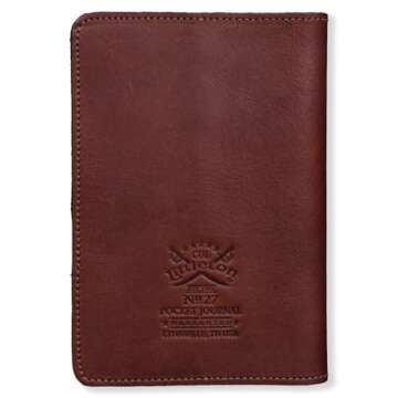 Col. Littleton No. 27 Pocket Journal: Elegant Vintage Brown Design with Extras