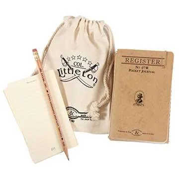 Col. Littleton No. 27 Pocket Journal - Vintage Brown Leather