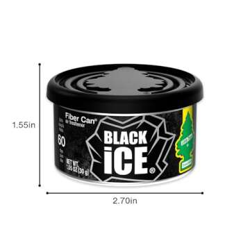 LITTLE TREES Black Ice Air Freshener - Eco-Friendly, Long-Lasting
