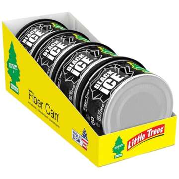 LITTLE TREES Black Ice Air Freshener - Eco-Friendly, Long-Lasting