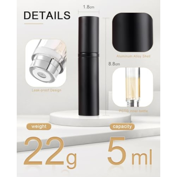 BRARIOS Portable Mini Perfume Atomizer for Stylish Travel