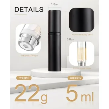 BRARIOS Portable Mini Perfume Atomizer for Stylish Travel