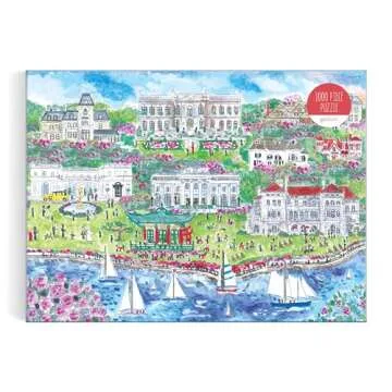 Galison Newport Mansions – 1000 Piece Michael Storrings Jigsaw Puzzle Featuring Beautiful Artwork of Famous Newport Rhode Island Mansions