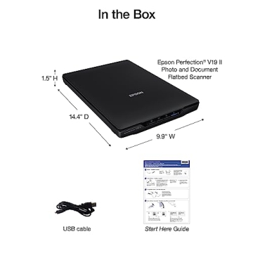 Epson Perfection V19 II Photo and Document Scanner