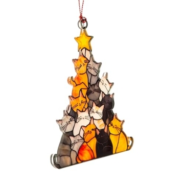 Cute Cat Christmas Tree Ornament for Pet Lovers