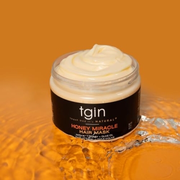 tgin Honey Miracle Hair Mask for Curly Hair - Deep Conditioner