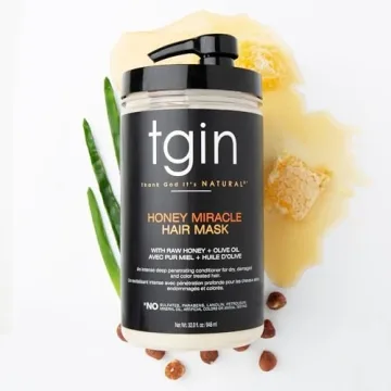 tgin Honey Miracle Hair Mask for Curly Hair - Deep Conditioner