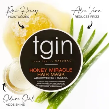 tgin Honey Miracle Hair Mask for Curly Hair - Deep Conditioner
