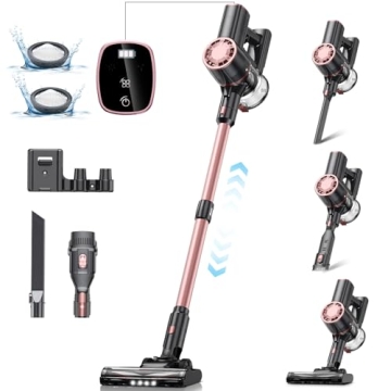 Vexilar V8PRO Cordless Vacuum Cleaner - Lightweight 6-in-1 Pet Hair Cleaner with 35Min Runtime