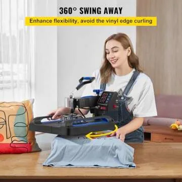 VEVOR 15x15 Heat Press Machine, Fast Heating & Swing Away