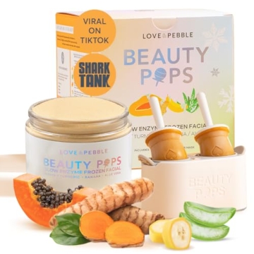 Beauty Pops by Love & Pebble- Turmeric Mask Glow Enzyme Icy Facial Kit| Viral On TikTok| As seen on ...