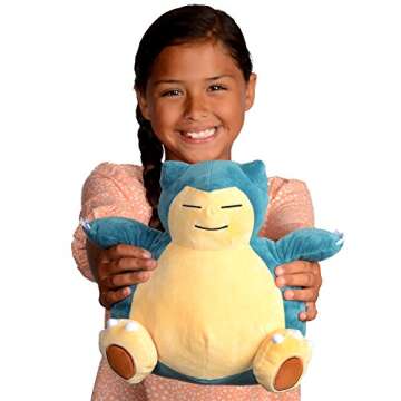Pokémon Snorlax Plush Stuffed Animal Toy - Large 12" - Officially Licensed - Great Gift for Kids