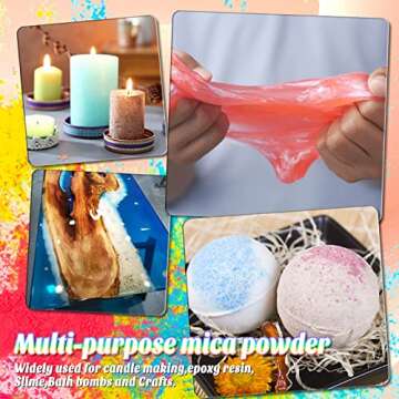 Viza Mica Powder 40g Natural Color Pigment for Crafts