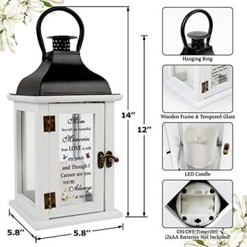 Memorial Lantern Bereavement Sympathy Gifts for Mom
