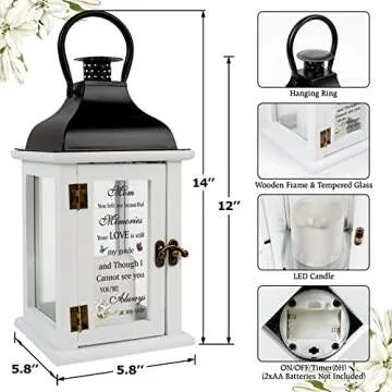 Memorial Lantern Bereavement Sympathy Gifts for Mom