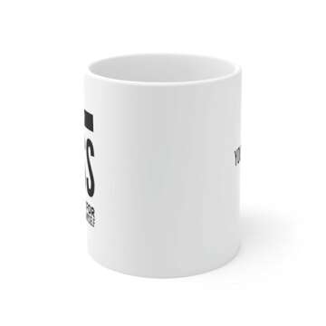 Personalized I Love My Boss PS I Work For Myself Customized Boss Mug Coffee Ceramic Mug 11 oz White Funny Novelty Drinkware 11oz