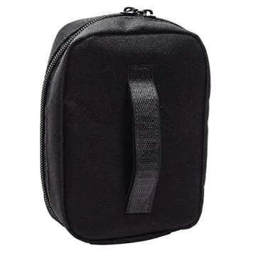 MFASCO Boy Scout Personal First Aid Kit-Compact Black Pouch Attaches to Belt or Bag, Scout-Compliant Supplies, Meets BSA Standards - Mini Emergency Kit for Travel, Hiking, Camping, Outdoor Use 6x4x2.5