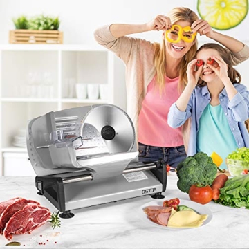OSTBA Electric Deli Food Slicer with Adjustable Thickness