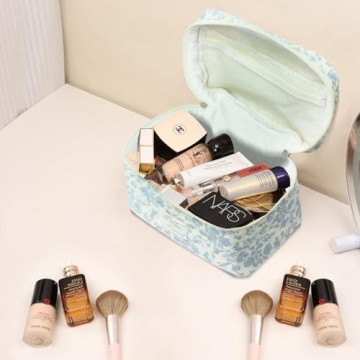Large Floral Makeup Bag – Stylish Organizer for Women