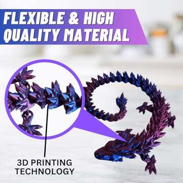 Amerimaker 20" Articulated Color Changing Dragon Toy